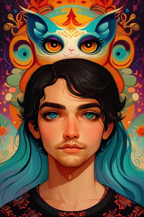 masterpiece,best quality,<lora:tbh158-:0.7>,illustration,Jeremiah Ketner, portrait of man