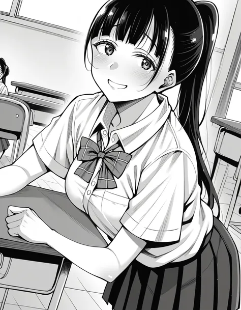 score_9, score_8_up, score_7_up, source_anime,
yuitachibana, <lora:yui-tachibana-manga-ponyxl-lora-nochekaiser:1>,
yui tachibana, long hair, bangs, ponytail, monochrome, greyscale,
skirt, bow, school uniform, pleated skirt, shirt, white shirt, collared shi...