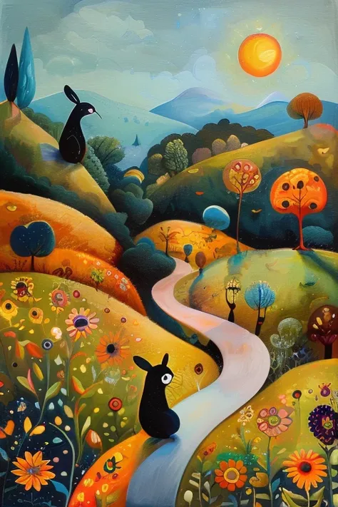 masterpiece,best quality,<lora:tbh165-:1>,illustration,style of Iwona Lifsches, animals