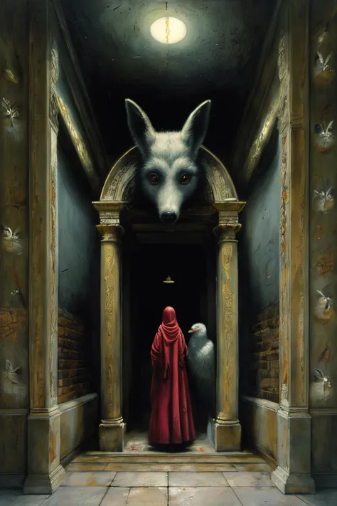 masterpiece,best quality,<lora:tbh163-:0.8>,illustration,style of  Mike Worrall, animals