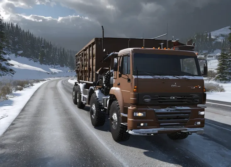 obc03 Truck <lora:03_vehicle_obc03:1.0> on a road, 
outside, thundering,
nature at background, professional, realistic, high quality,
Icy roads and snow, <lora:general_vehicle:-0.05>