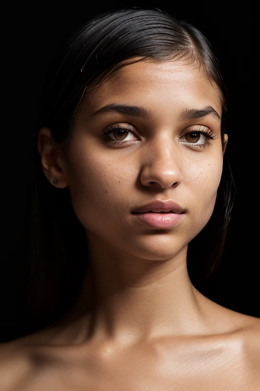 DEN_nika_nikola,
(headshot:1.1) portrait on a plain black background, (headshot:1.2), face focus, intricate (beautiful eyes:1.2), (wide open eyes:1.1), Big eyes,  clean photo, circle lighting, high contrast,
bokeh, f1.4, 40mm, photorealistic, raw, 8k, text...