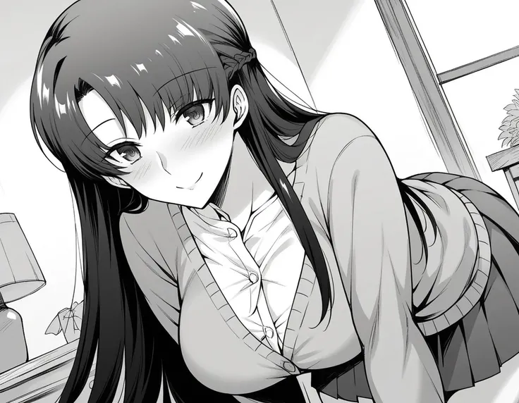 score_9, score_8_up, score_7_up, source_anime,
yukakanade, <lora:yuka-kanade-manga-ponyxl-lora-nochekaiser:1>,
yuka kanade, long hair, large breasts, monochrome, braid, greyscale,
blush, skirt, thighs, pleated skirt, miniskirt, cardigan, long sleeves,
indo...