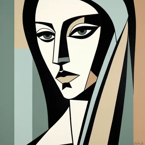 Picasso cubism art of a woman,subtle colors, minimalist, faint,  jenxortega,  <lora:jenortega_juggerX_xl_1_st_wocap_merger_43prev_24_39_05_03_02-jenxortega:1>