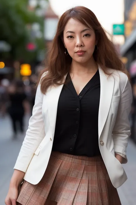 DEN_hitomi_tanaka,
(walking down Hollywood boulevard, a busy street scene, public, bustling, crowds, wearing a skirt and blazer:1.2),
bokeh, f1.4, 40mm, photorealistic, raw, 8k, textured skin, skin pores, intricate details  <lora:epi_noiseoffset2:1>, epiCR...