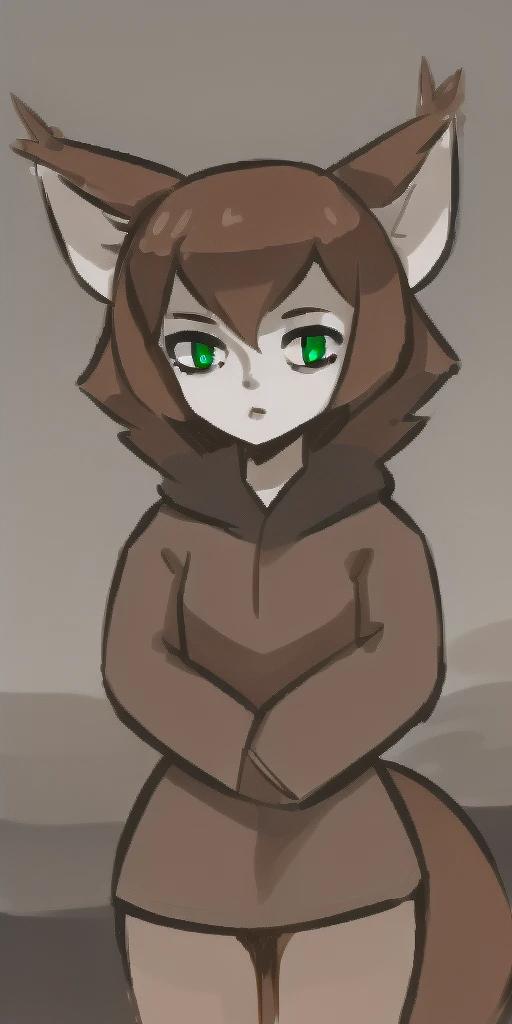 by jinxit, by hyilpi, by devil-vox, (by seraziel:0.5),anthro,AxelDev,
BREAK
brown hair, brown_fur
BREAK
animal humanoid, fox, fennec, female, white skin, (skin:1.1),
medium breasts,
green eyes, cute eyes, detailed eyes,
BREAK
gothic , clothed, dress,
thick...