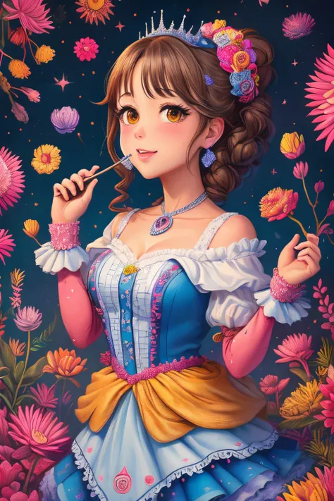 masterpiece,best quality,<lora:tbh211-:0.6>,illustration,style of Chris Dyer,idolmaster cinderella girls,