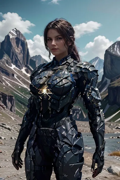 <lora:HXarmour_074:0.8>,mountain,Sexy pose,, hxarmour,1girl,(dark blue armour:1.3),, ultra-detailed,extremely delicate and beautiful,(by exquisite colors block),masterpiece,best quality,unreal engine 5 rendering,movie light,movie lens,movie special effects...