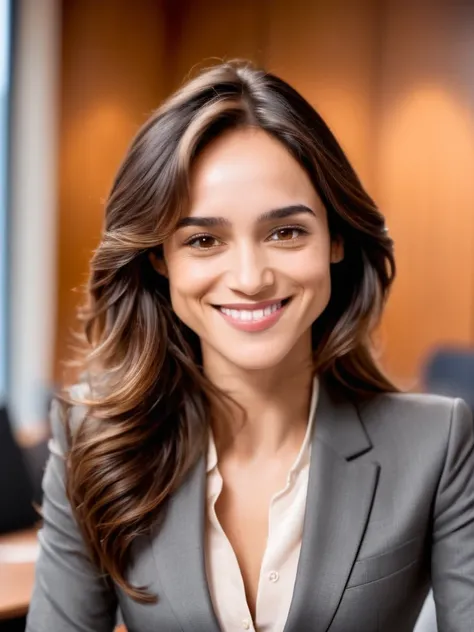 woman, detailed skin, pores, brown eyes, perfect full hair,
smiling, wearing a business suit, in a conference room <lora:cynthia-synth-xl-lora-1:0.7>