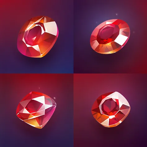 icon of red gem, simple gradient background, <lora:sxz-2dicons-v2-sdxl:0.8>