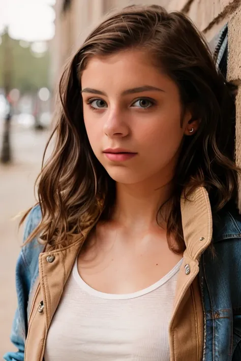 <lora:Zaneta:0.8> full color portrait of a young woman, wearing a jacket, light brown hair, natural light, RAW photo, subject, 8k uhd, dslr, soft lighting, high quality, film grain, Fujifilm XT3, Nikon D850