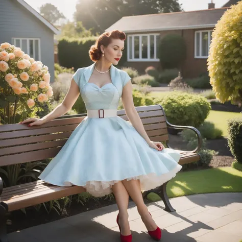 1950s circle dress