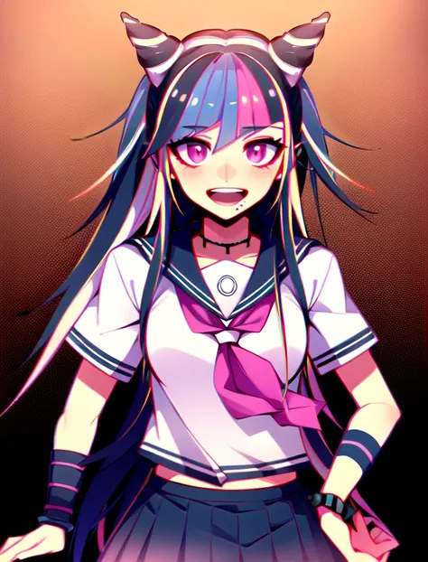 ibuki mioda, solo, standing, outside   <lora:ibuki:1>