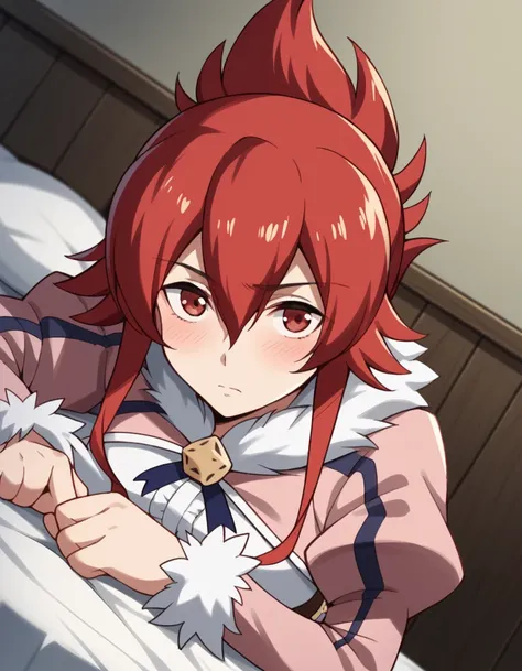 score_9, score_8_up, score_7_up, source_anime,
arnestflaming, <lora:arnest-flaming-s1-ponyxl-lora-nochekaiser:1>,
arnest flaming, red eyes, hair between eyes, sidelocks, red hair, short hair with long locks, folded ponytail,
long sleeves, dress, puffy slee...