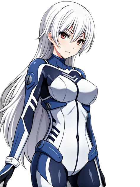 masterpiece, best quality,
 <lora:harukakuramori.sdxl.v3:0.8> haruka kuramori,white hair,
1girl,solo,
long hair,
bodysuit,