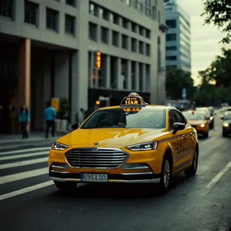 Yellow Taxi cinematic style XL