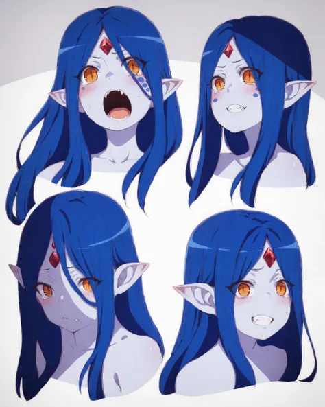 Expression Anime Character Sheet / PONY DIFFUSION