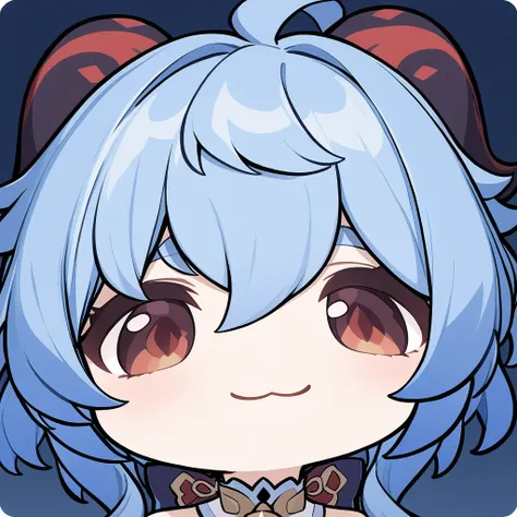 <lora:XL_mutsuki_face_(blue_archive)(a3.1)-000004:1>,1girl,solo,portrait,:3,smile,chibi,closed mouth,ganyu (genshin impact),, masterpiece,best quality,