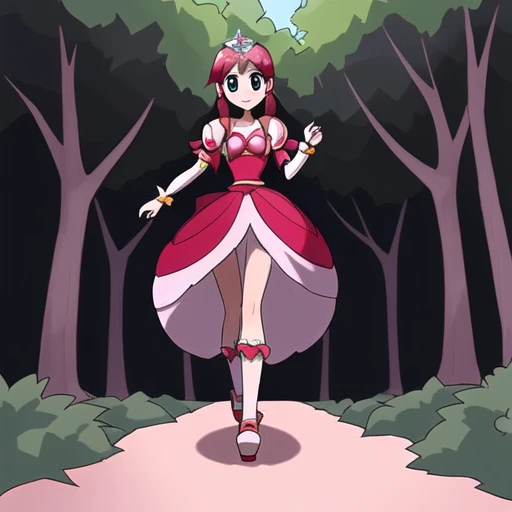 Princess Rosa walking in a forest