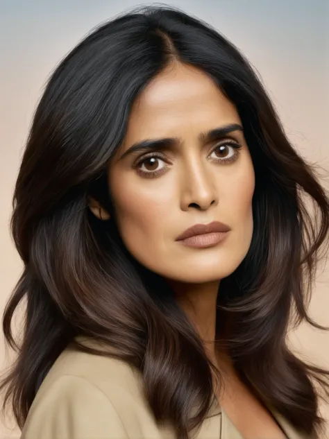 SalmaHayekPinaultXle, neutral expression