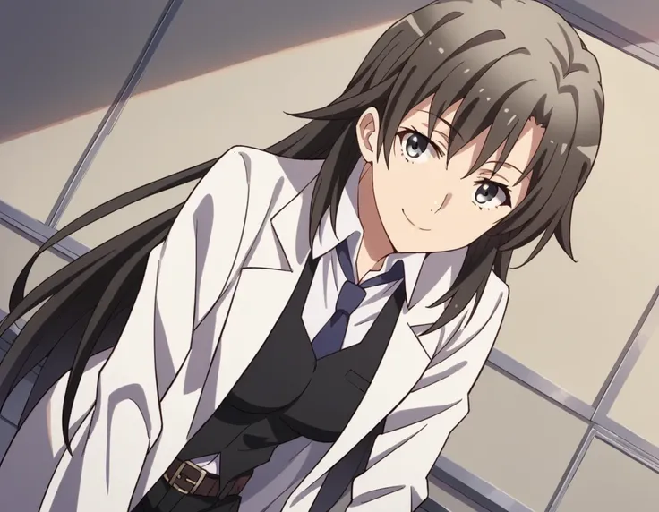 score_9, score_8_up, score_7_up, source_anime,
shizukahiratsuka, <lora:shizuka-hiratsuka-s2s3-ponyxl-lora-nochekaiser:1>,
shizuka hiratsuka, long hair, black hair, black eyes,
necktie, belt, vest, labcoat, white labcoat,
indoors, classroom, bent over, smil...