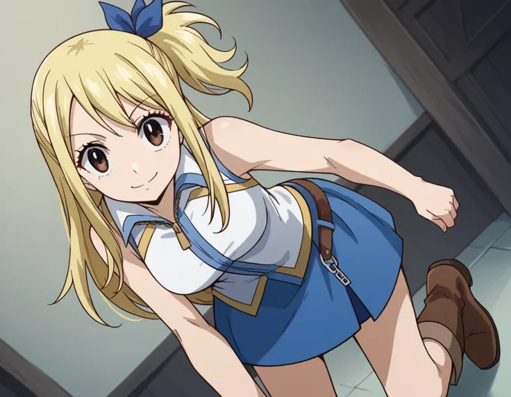 score_9, score_8_up, score_7_up, source_anime,
lucyheartfilia, <lora:lucy-heartfilia-s7-ponyxl-lora-nochekaiser:1>,
lucy heartfilia, blonde hair, brown eyes, long hair,
one side up, ribbon, hair ribbon, blue ribbon, skirt, shirt, bare shoulders, boots, sle...