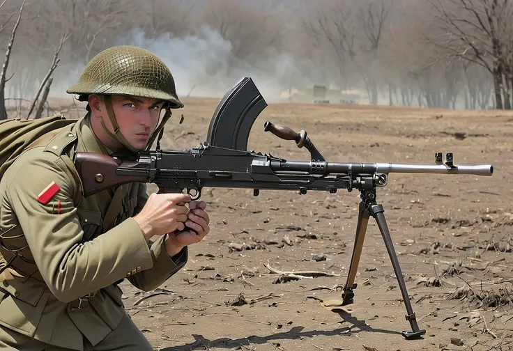 BREN Mk1 Light Machine Gun (SDXL)