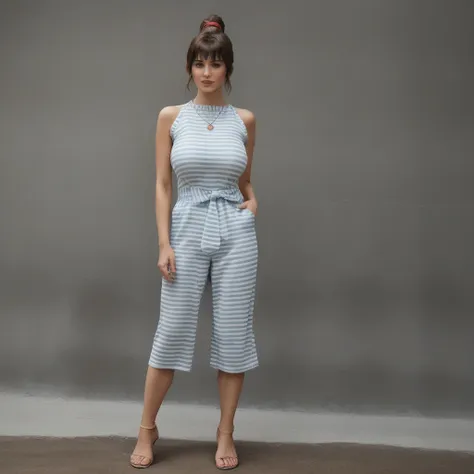 Striped Jumpsuit Pony Panache