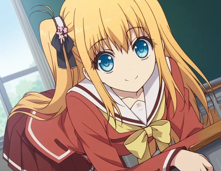 score_9, score_8_up, score_7_up, source_anime,
yusakurobane, <lora:yusa-kurobane-s1-ponyxl-lora-nochekaiser:1>,
yusa kurobane, long hair, blue eyes, blonde hair, hair ornament, ribbon, hair ribbon, one side up, side ponytail,
school uniform, serafuku, long...
