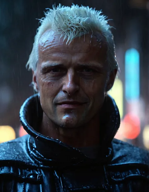 Roy Batty from Blade Runner and Blade Runner Style SDXL