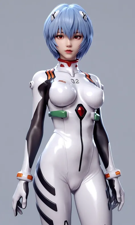 core_9,score_8_up,score_7_up,score_6_up,score_5_up,score_4_up,shiny_skin,
(cropped torso:1.5),ayanami rei,red eyes,short hair,blue hair,hair between eyes,medium breasts,neon genesis evangelion,plugsuit,solo,white bodysuit,