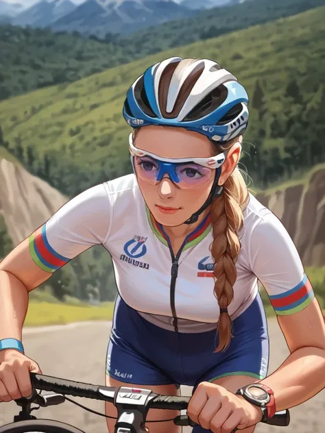 score_9, score_8_up, score_7_up, score_6_up, score_5_up, score_4_up, BREAK source_anime,cycling, vtt,mountain bike,<lora:pauline_ferrand_prevot_xl:0.9>,pauline_ferrand_prevot,upper body