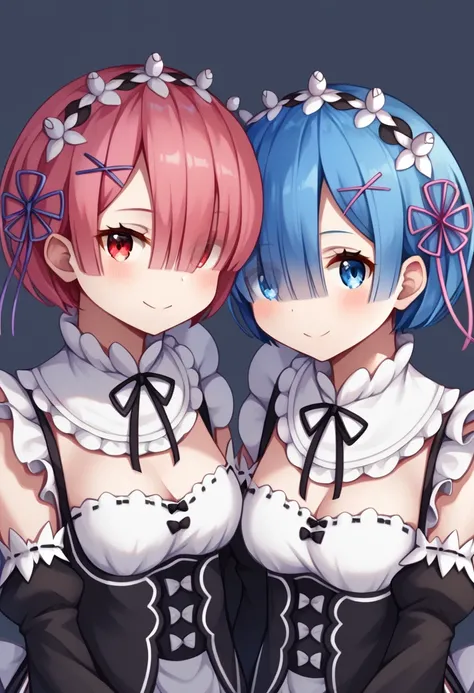 2 Girls Rem+ Ram  蕾姆 拉姆 Re:Zero 从零开始的异世界生活