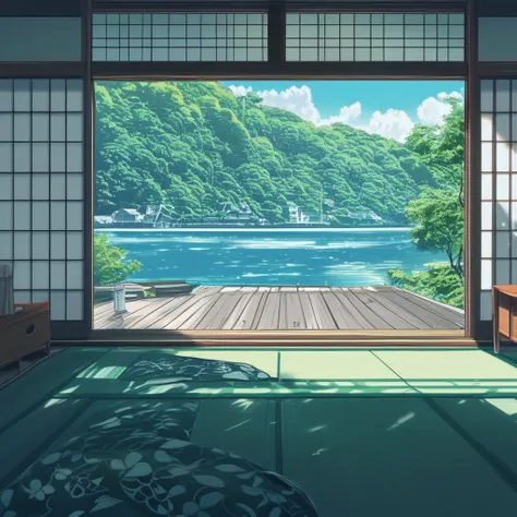 TerraceWA (view on terrace, warm anime)