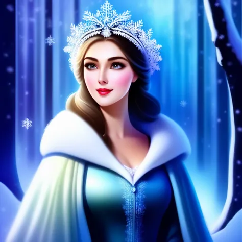 <lora:SDXL Snow Princess v0.:1>,
1girl with prominent eyes, standing in a snowy winter forest, snowflakes gently falling on her, trees heavily laden with snow, expression of serene determination, wearing warm, stylish winter attire, soft glow from the snow...