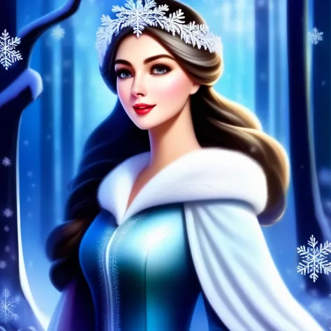<lora:SDXL Snow Princess v0.:1>,
1girl with prominent eyes, standing in a snowy winter forest, snowflakes gently falling on her, trees heavily laden with snow, expression of serene determination, wearing warm, stylish winter attire, soft glow from the snow...