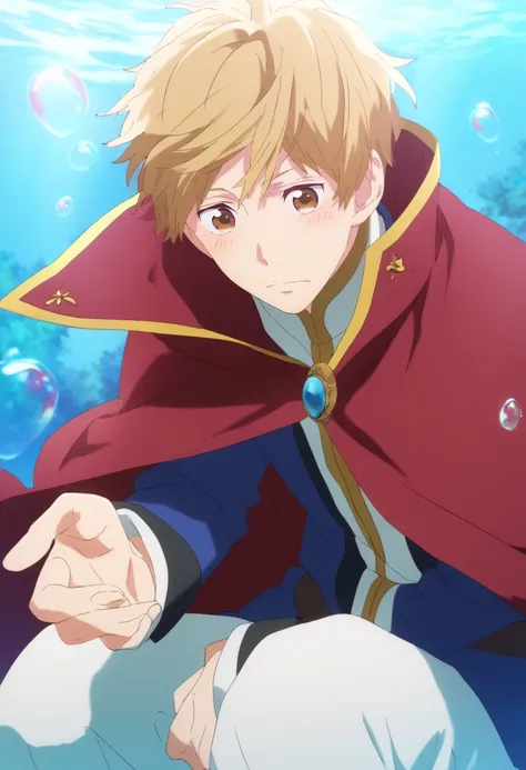 score_9, score_8_up, score_7_up, score_6_up, detailed,source_anime, male focus
rio yamamoto, blonde hair, brown eyes, red cape, blue jacket, white pants, blush, bubble<lora:EMS-404031-EMS:1.000000>