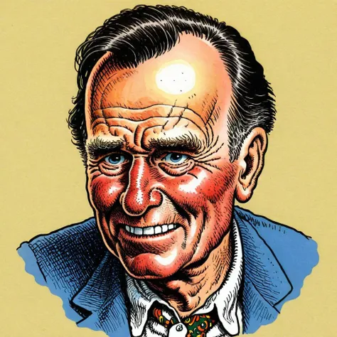 Rough hand drawn color sketch in rcrumb style,
George H. W. Bush,
candid pose, full character, 
 <lora:RCrumb_Style_XL_LyCoris_v1.5.2:0.85>