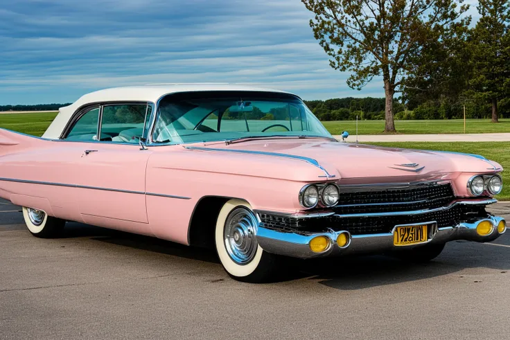 Cadillac Eldorado 4th genetation - American Luxury car (Pink Cadillac)