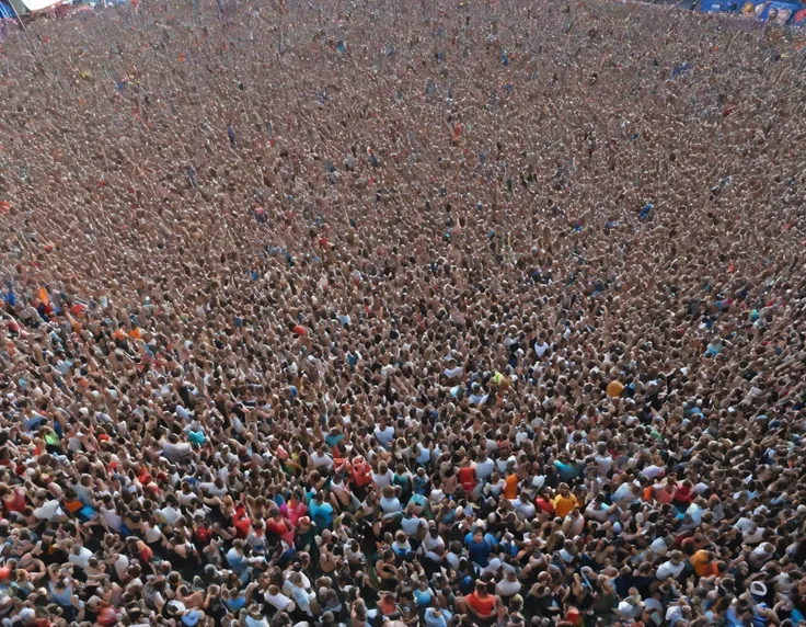 multipeoplelora, crowd of people, festival