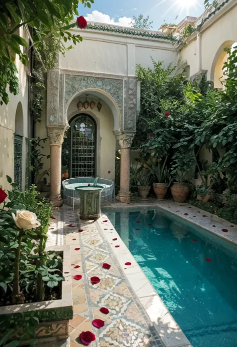 Moroccan Riad Courtyard