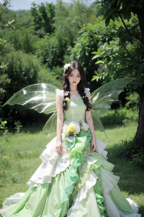 JAY - GREEN BUTTERFLY DRESS