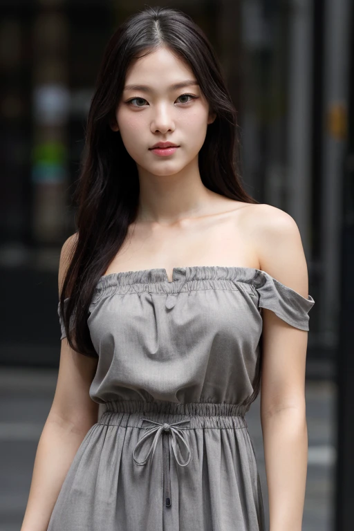 masterpiece, best quality, ultra-detailed, ultra high res, (photorealistic:1.4), raw photo, (realistic:0.2), 8k HDR, realistic lighting, 1girl, solo, looking at viewer, asymmetrical hair, (detailed pores), (detailed skin textures), (detailed face), (simple...