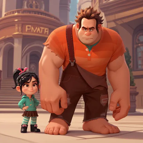 Ralph and Vanellope together - Wreck it Ralph - "Together" series (PonyXL)