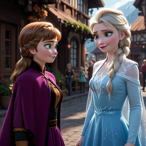 Anna and Elsa together - Frozen - "Together" series (PonyXL)