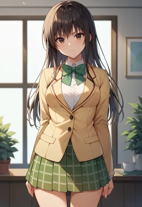 score_9,score_8_up,score_7_up,score_6_up,score_5_up,score_4_up,
1girl, kotegawa yui, long hair, breasts, blazer, green plaid skirt, bowtie, 
cowboy shot, solo, looking at viewer, indoors,
<lora:kotegawaponyxl:1>