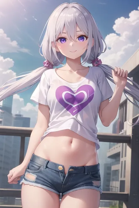 ((masterpiece)),(best quality),official art,extremely delicate and beautiful,extremely detailed CG,unity 8k wallpaper,ultra detailed,beautiful detailed eyes,extremely detailed face,outdoors,1girl,solo,cowboy shot,looking at viewer,facing viewer,smile,Shiro...