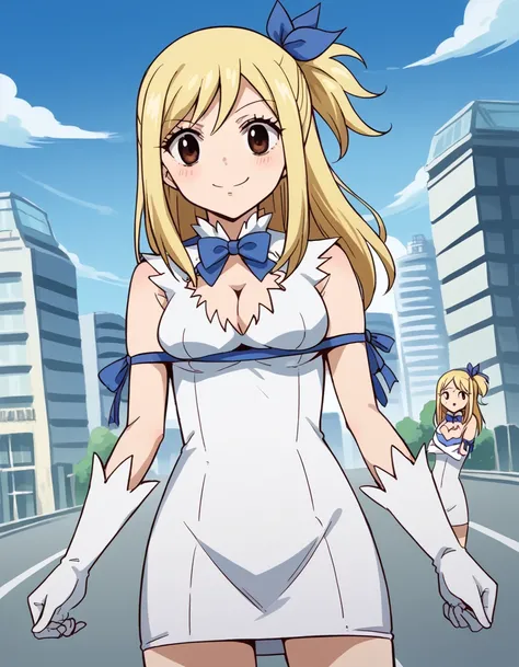 score_9, score_8_up, score_7_up, source_anime, lucyheartfilia, <lora:lucy-heartfilia-s7-ponyxl-lora-nochekaiser:1>, lucy heartfilia, blonde hair, brown eyes, long hair, one side up, ribbon, hair ribbon, blue ribbon,, <lora:hestia-cosplay-ponyxl-lora-nochek...