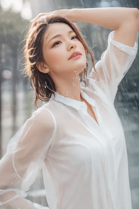 wet  shirt and dress