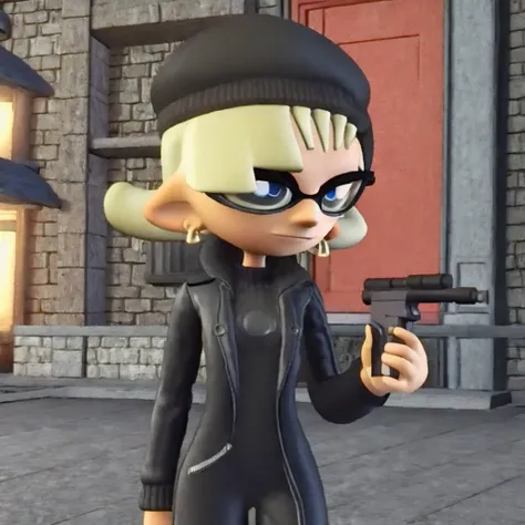 <lora:glukoza_3d:0.8>,  <lora:inkling:0.8>,
solo, 1girl, masterpiece,
3d, human,
glukoza_3d, blonde hair, blue eyes,
inkling, splatoon,
black jacket, holding gun,